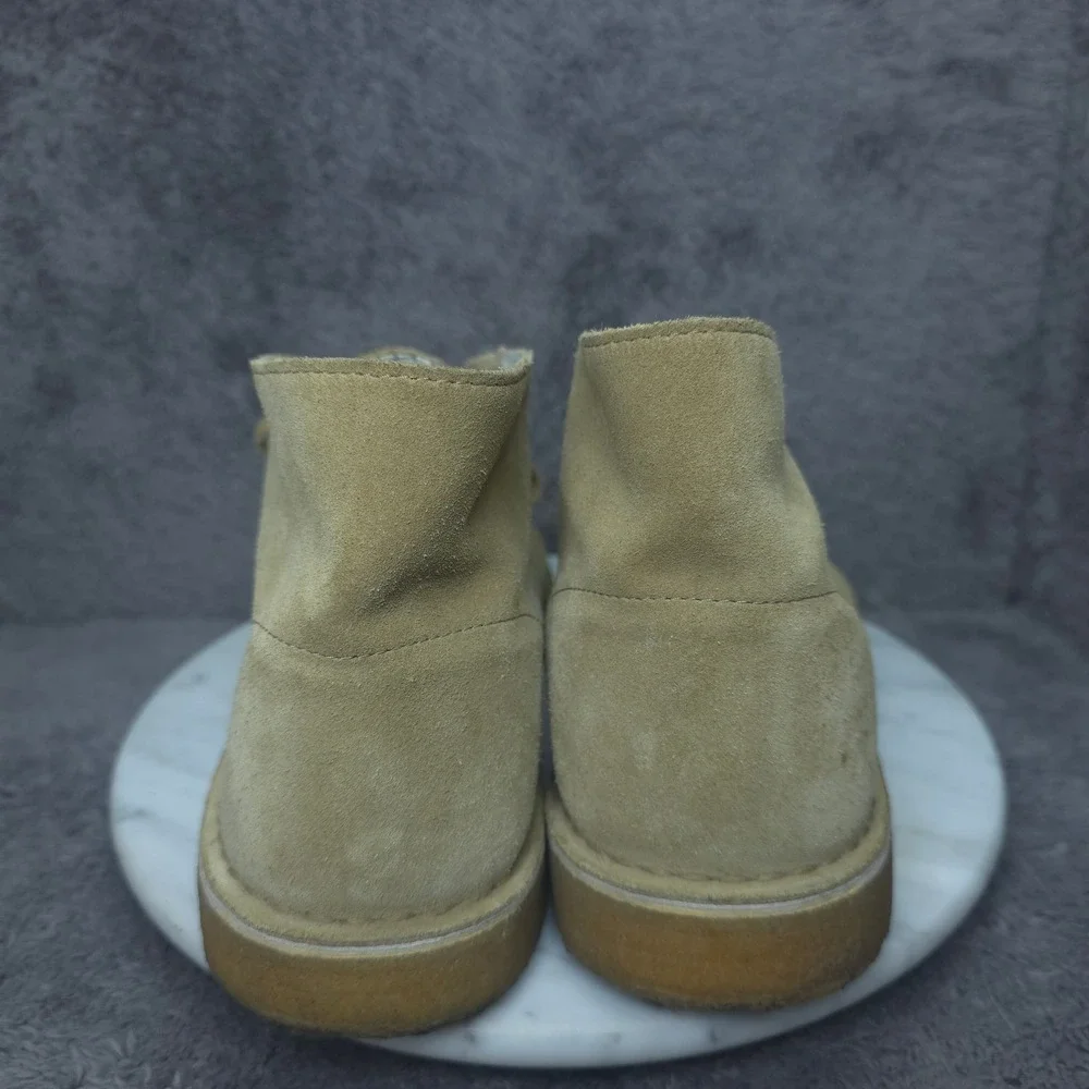 Clarks Desert Boots Mens 11.5 Tan Suede Crepe Sole Chukka 261100587105